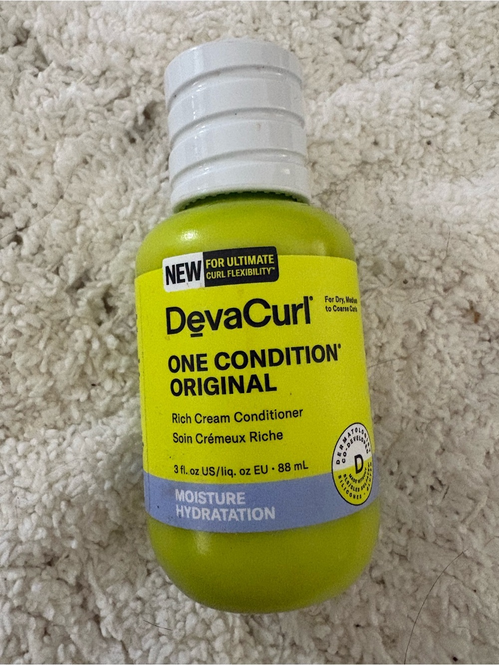 DevaCurl One Condition Original Conditioner Bottle - Bright Green and White